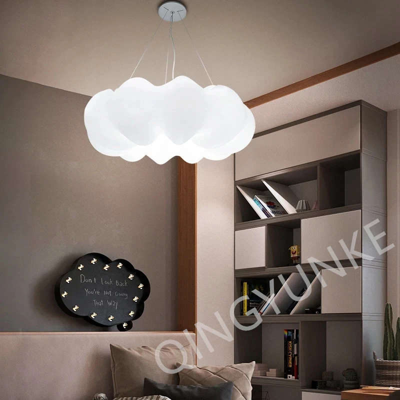 Lampu gantung bentuk Cloud, lampu hias langit-langit rumah ruang tamu, Kamar Tidur anak-anak, lampu redup