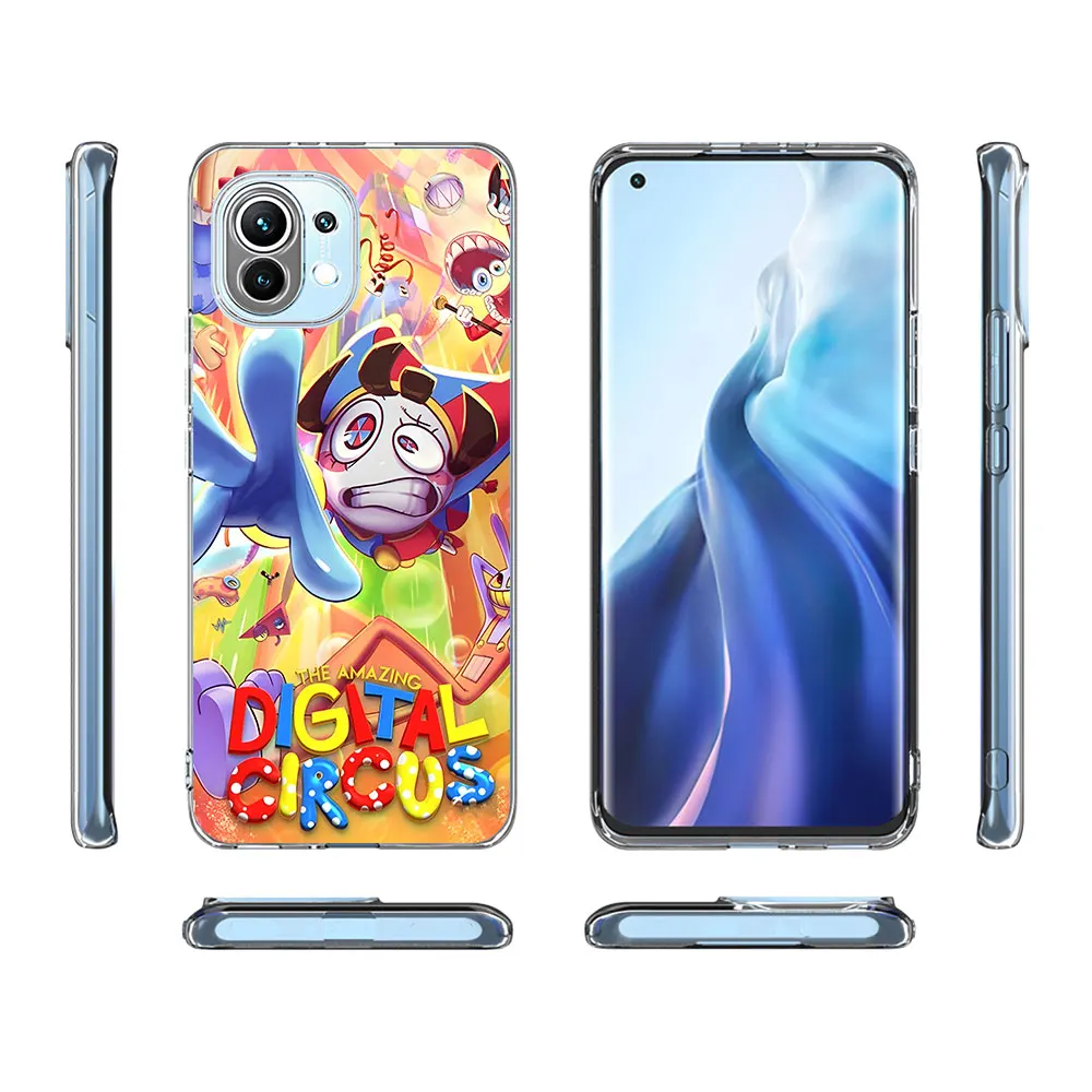 The Amazing Digital Circus Case for Xiaomi Mi 12T 8 12 12X 13 5X A1 9 CC9 A3 CC9E 6X A2 11T 10T 10 11 Lite 9T Pro Clear Cover