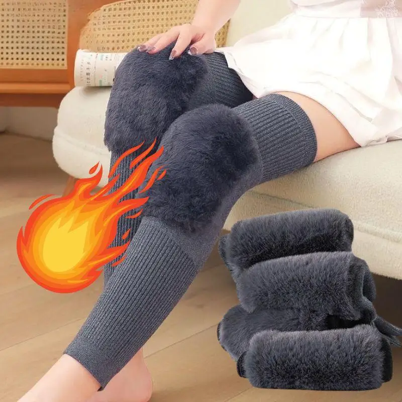 Новые зимние наколенники из кашемировой шерсти, универсальные утолщенные теплые наколенники, эластичные ветрозащитные морозостойкие наколенники унисекс