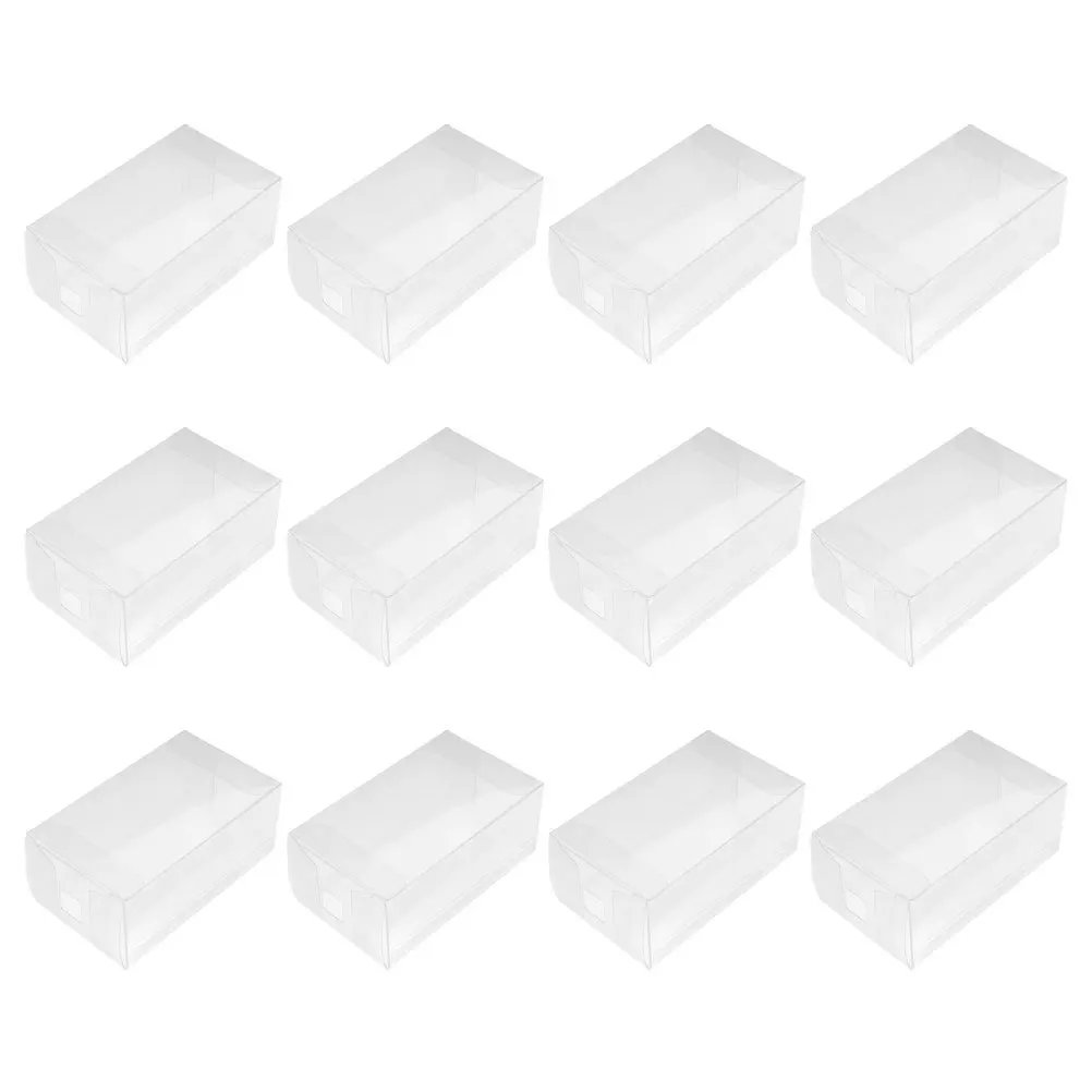 

12Pcs Clear Gift Boxes Ice Cream Packaging Box for Cake Storage Tiramisu Container Baking Packing Box Small Transparent Cake