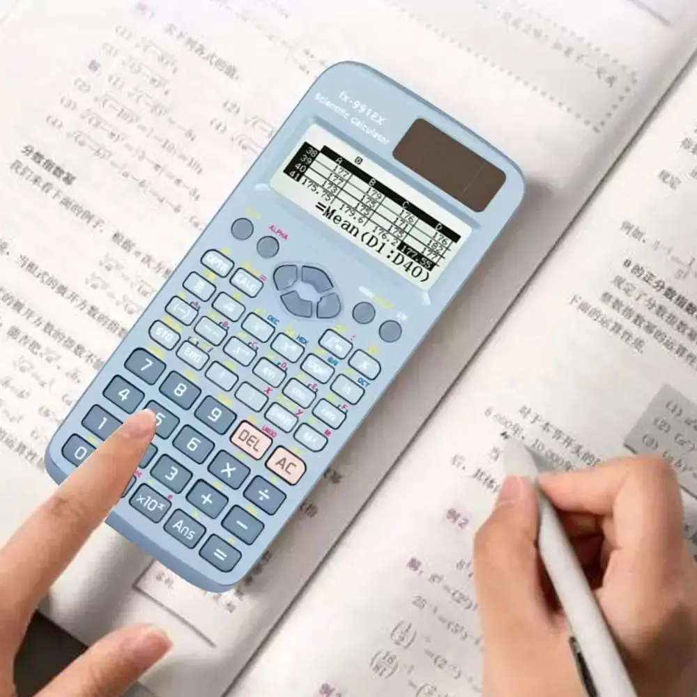 

Battery Power Scientific Calculator 552 Functions Advanced Features Engineering Calculator Pink/blue/black Multifunctional