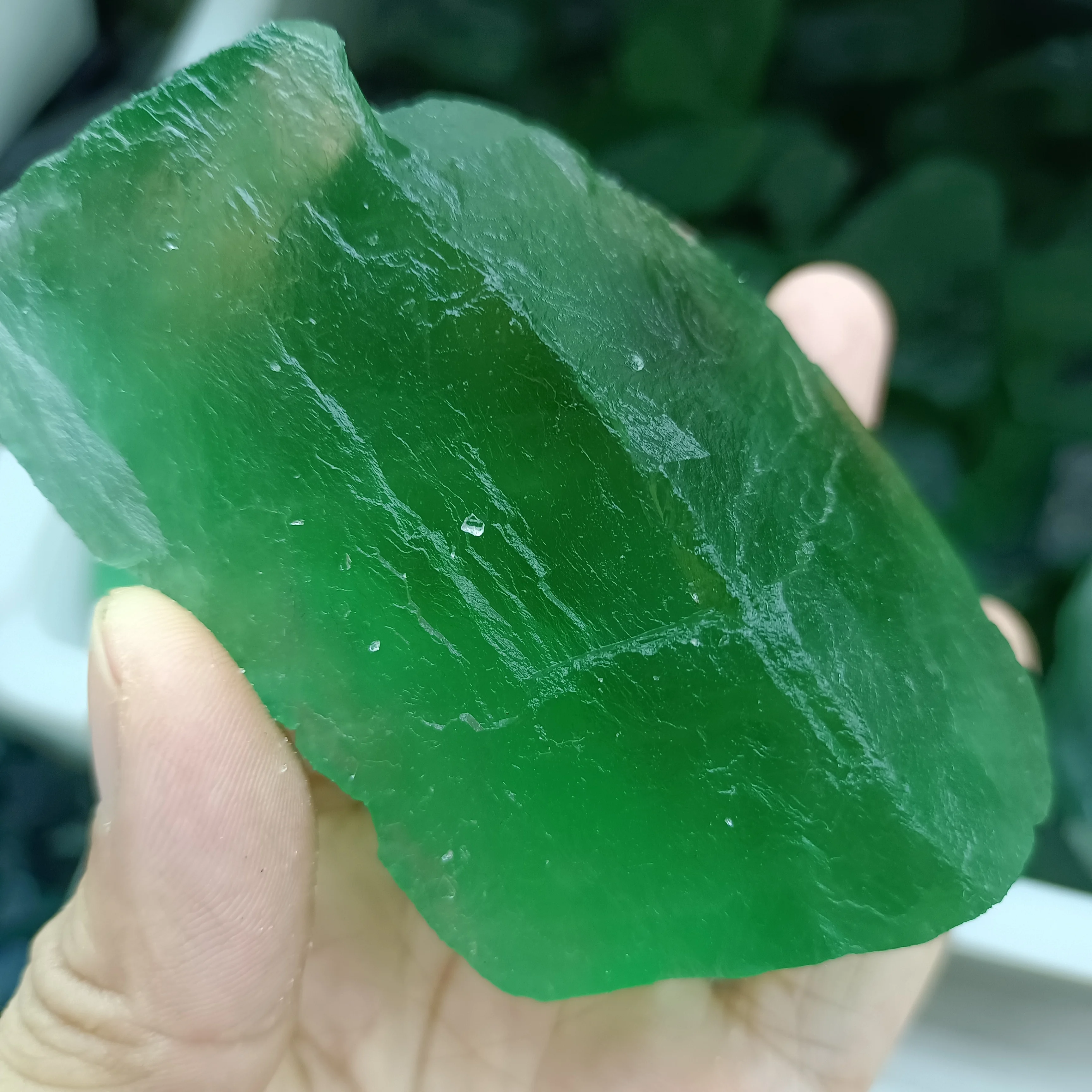 

Natural Green Fluorite Original Ore Quartz Crystal Mineral Specimen Reiki Healing Stone Degaussing Decoration Aquarium