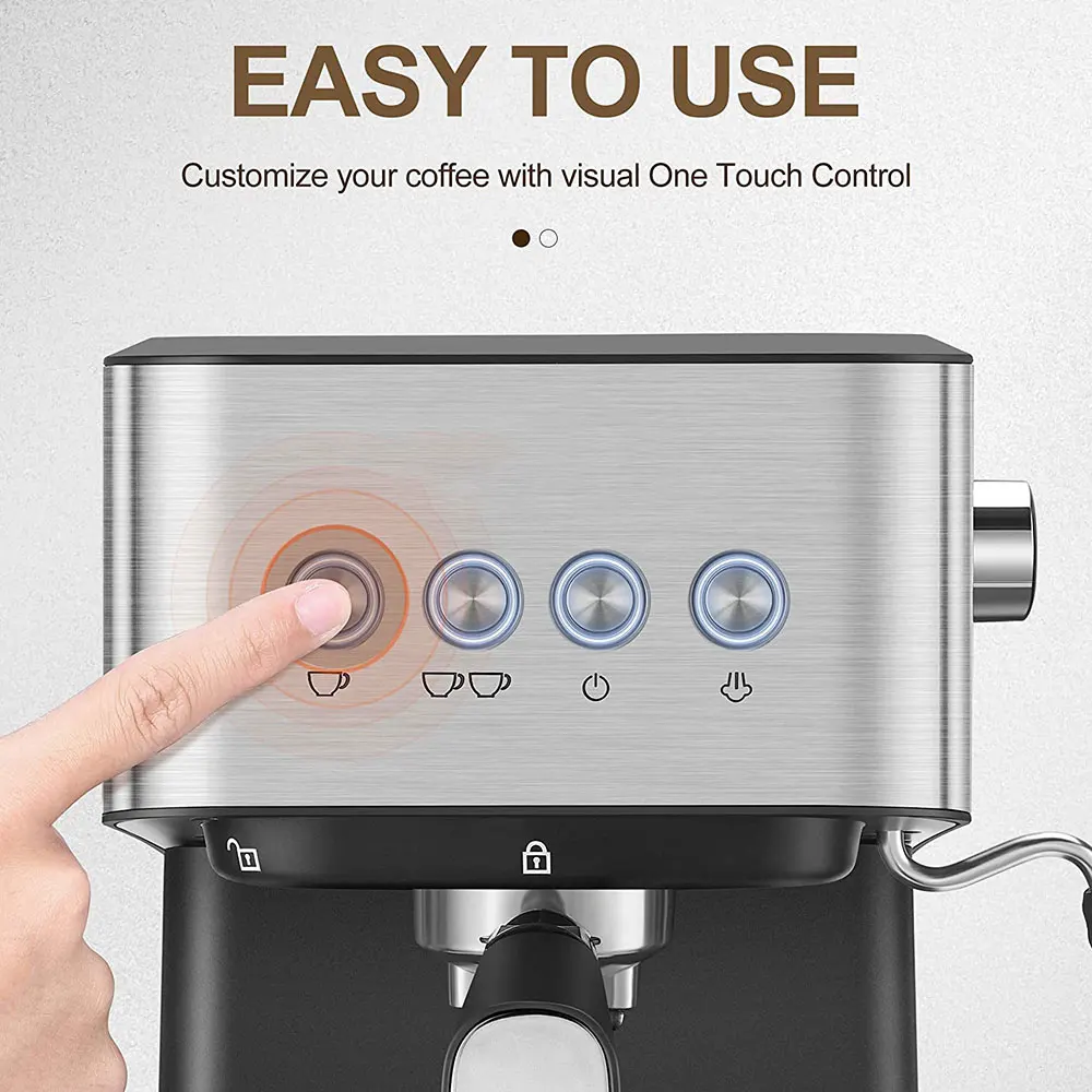 Italian Automatic Semi-automatic Concentrated Extraction Milk Foam Household Office Small Coffee Machine 110V US /220V EU Plug