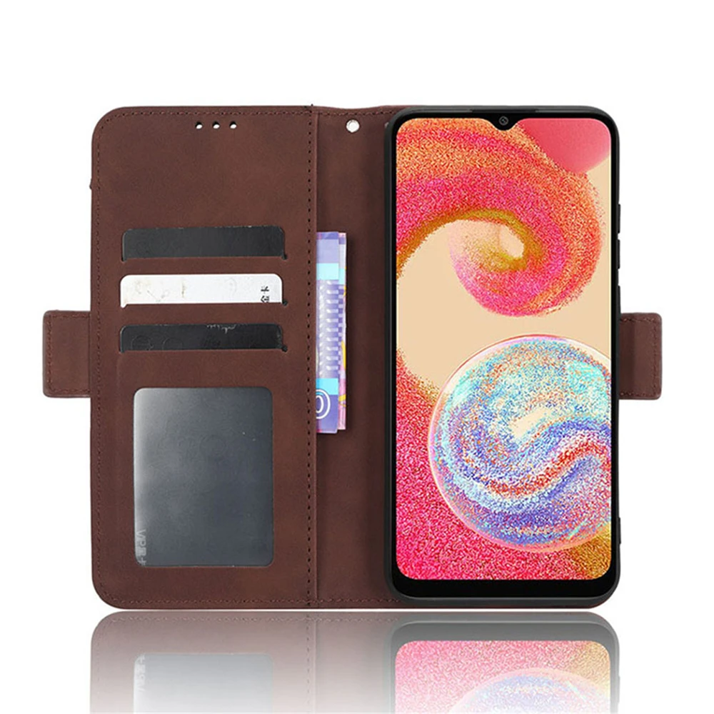 Type Portemonnee Telefoon Beschermhoes Tpu + Leather Flip Cover Met Card Pocket Telefoon Shell Voor Samsung Galaxy A04E