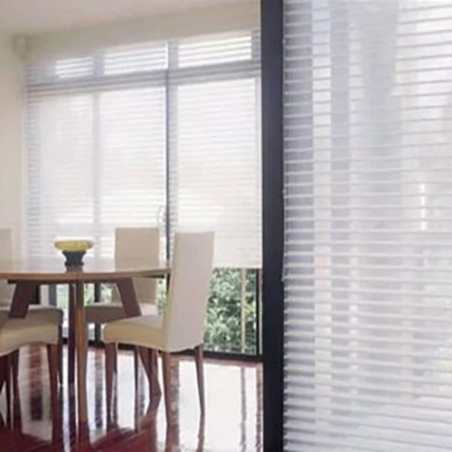 Motorized Roller Blinds Built-In Modern Vertical Design Children Safety Blackout Electric Blinds For Windows view 3