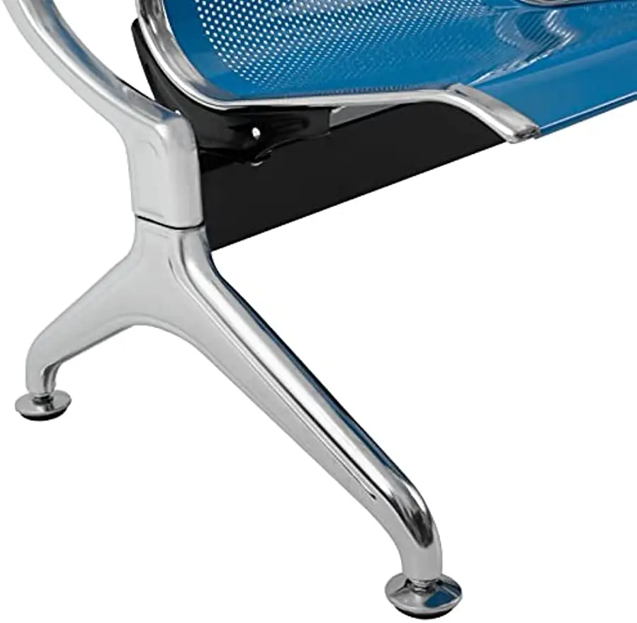 Waiting Room Chair with Arms 3-Seat Airport Reception Bench for Business Hospital Market