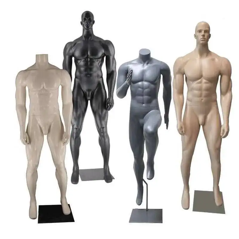 

Size Sports Clothing Fitness Store Bodybuilding Large Dummy Muscular Body Male Mannequins Rack Man Full Mannequin Display Stand