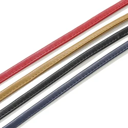 REGELIN 5meter 8mm Lychee pattern PU Leather Backpack Strap Findings Flat Leather Cord String Rope DIY Necklace Bracelet Making