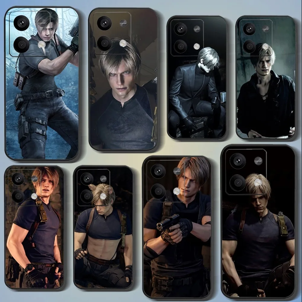 Resident Leon Kennedy E-Evil Phone Case For Xiaomi 11 Redmi Note 11 5G 8T 9A 9 10T Note8Pro Note9 12SUltra Black Case