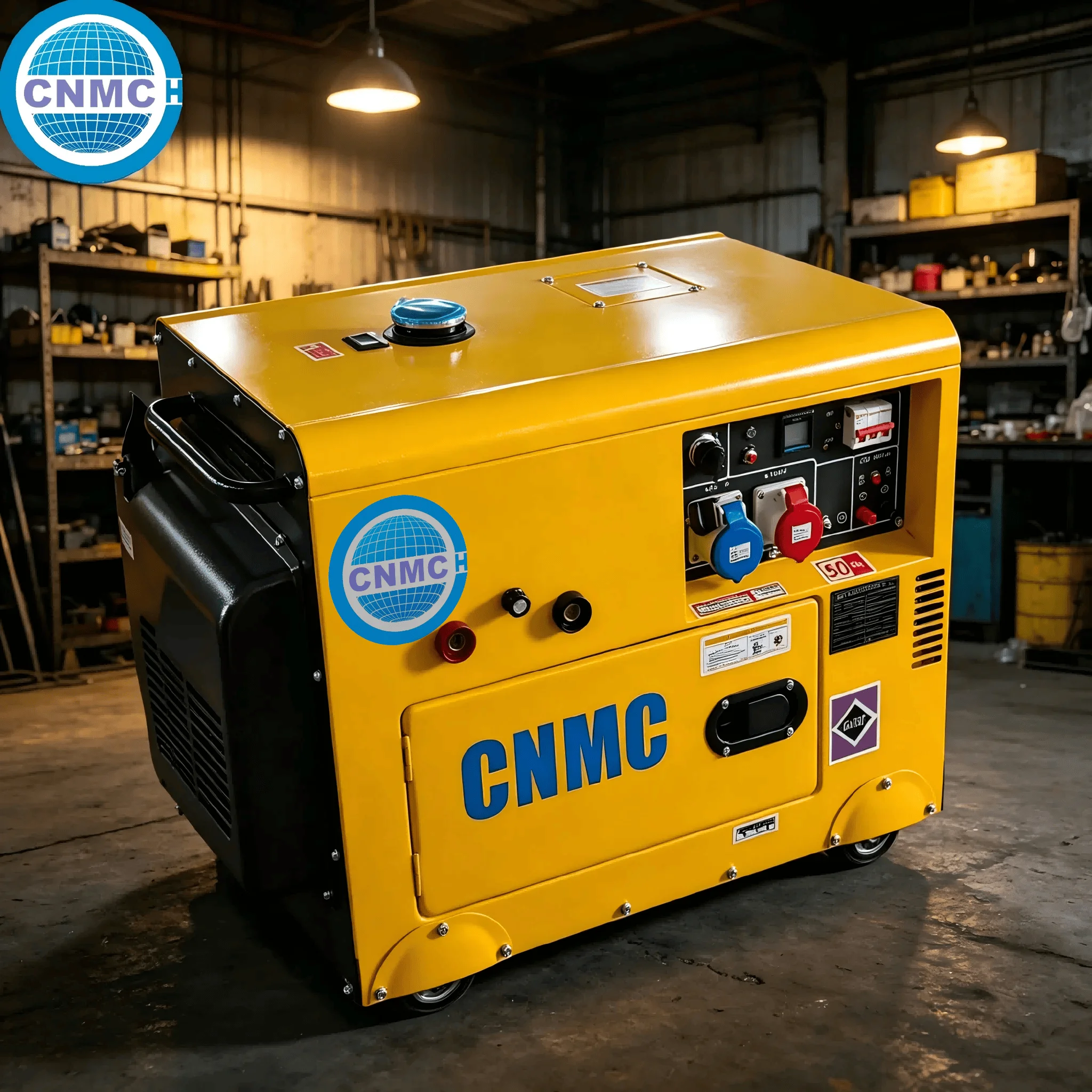 

CNMC 3KW 5KW 8KW 10KW Diesel Generator Silent generators for home electricity diesel generator Electric Mobility Wheel