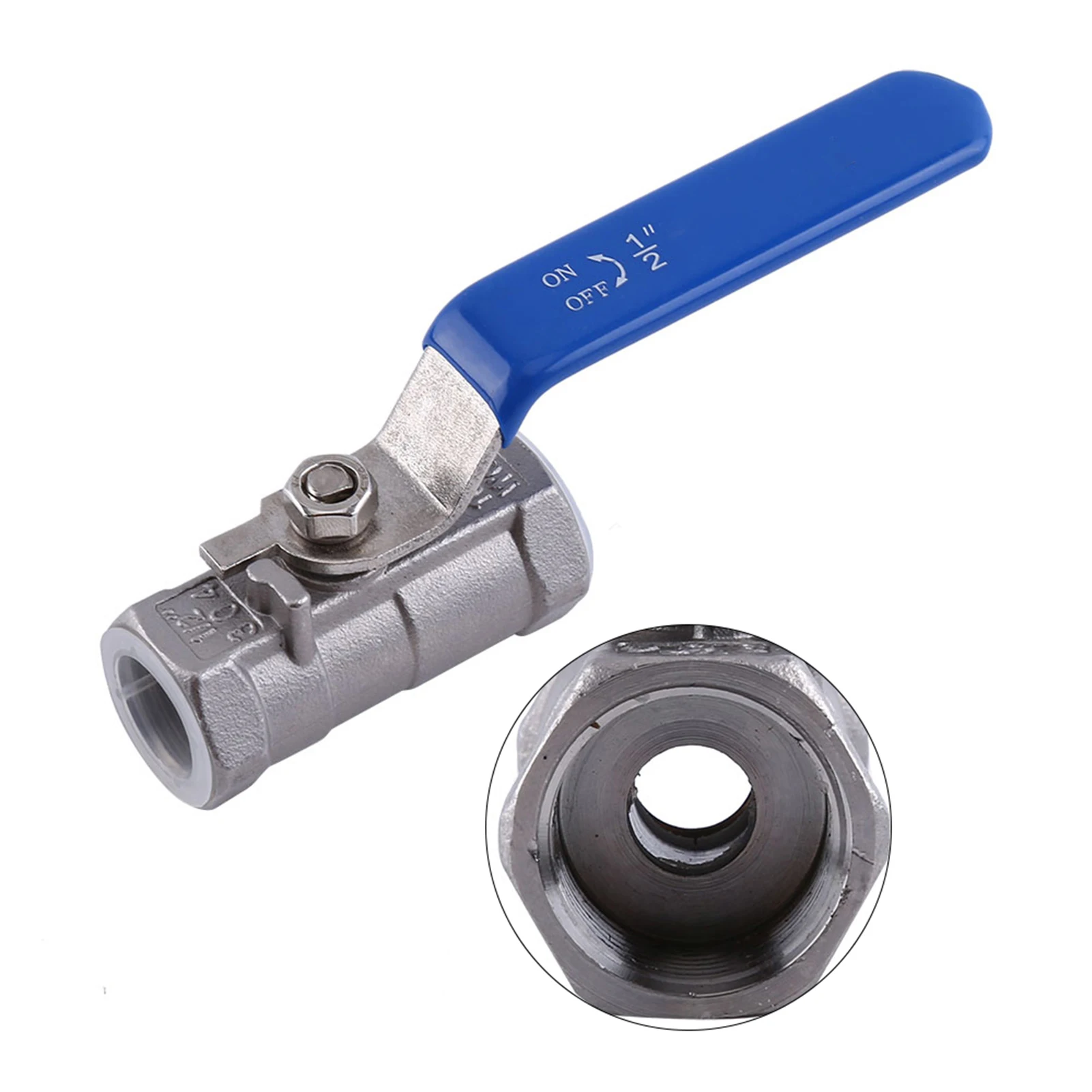 

1/2'' inch Threaded Ball Valve Female Stainless Steel SS 304 BSPT For Water Oil Gas Ball Valve inch Threaded