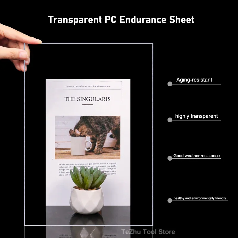 PC لوح التحمل ورقة سميكة 0.3-15 مللي متر لوحة بلاستيكية شفافة الغبار لوحة مزخرفة فيلم المظلة لوحة الإضاءة النهارية #1