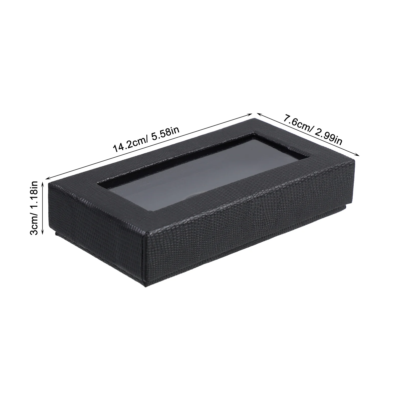 4 قطعة الرجال ربطة القوس فيونكة علبة التعبئة والتغليف أنيق الأفعى طباعة واضح نافذة تخزين لحفلات الزفاف الأحداث دائم الأسود هدية صندوق حفلة لصالح