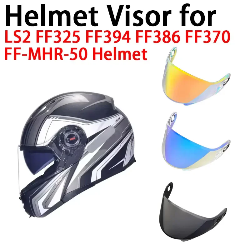 

FF370 Helmet face Shield for LS2 FF325 FF-MHR-50 FF386 Visor High strength toughness FF394 helmet accessories