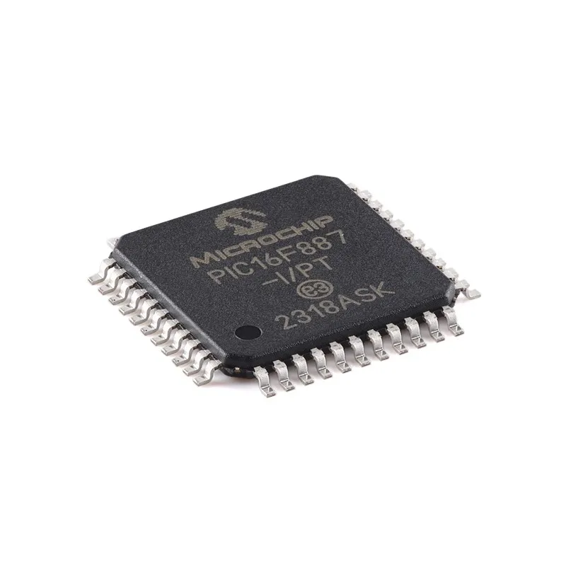 2 قطعة 【Jixin Electronics】PIC16F887-I/PT TQFP-44 رقاقة متحكم CMOS 8 بت