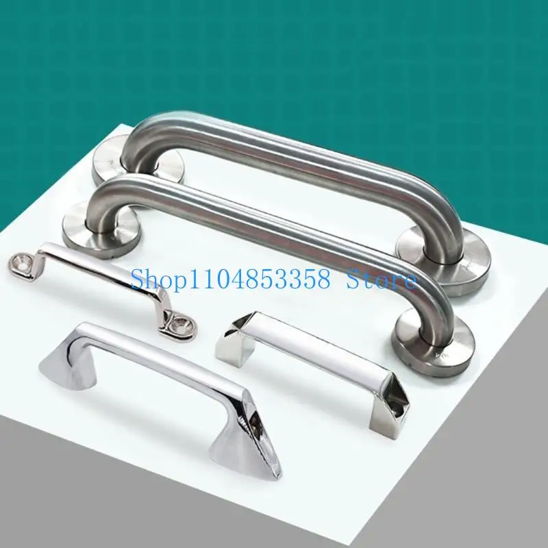 

652F Weather Resistant Grab Handle Handrail Entry Door Assist Bar Fit for Trailer Home Cargo Trailer Restroom Bathroom