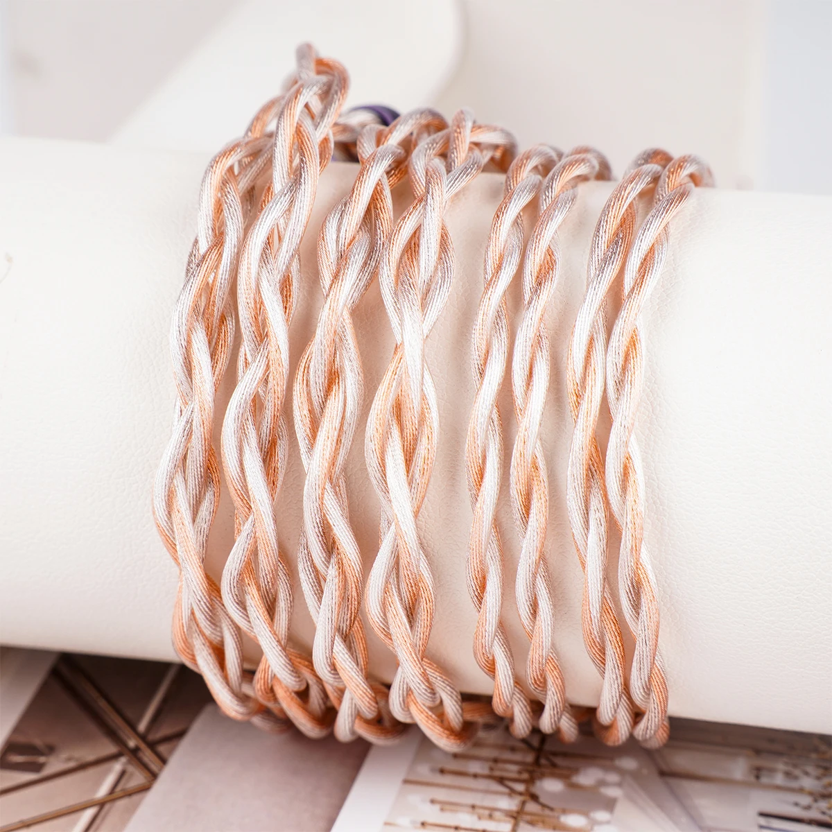 NICEHCK TriSPC HiFi كابل الصوت 7N ثلاثة أنواع الفضة مطلي النحاس سلك صوتي MMCX/2Pin 4.4 مللي متر مطلية بالذهب التوصيل ل NX8 IEM