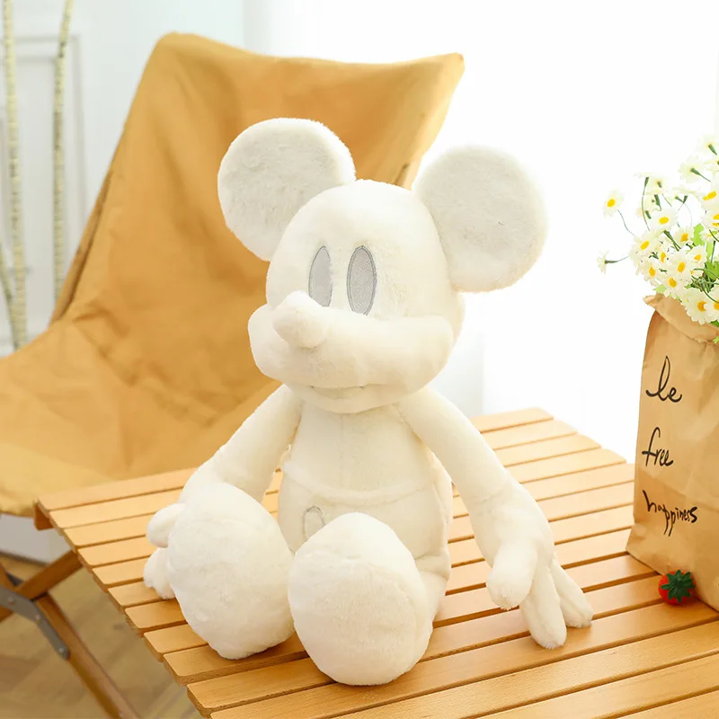 60/80 cm Disney grande peluche di Topolino in bianco e nero scuro bambola di Topolino ragazza cuscino regalo di San Valentino