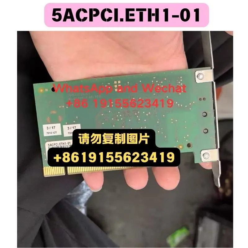 Used OEM disassembled parts 5ACPCI.ETH1-01 Communication card board Functional test OK Quick delivery