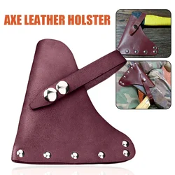 Cowhide Axe Head Cover Blade Sheath Hatchet Protection Pouch For Home Outdoor Camping Hiking Axe Sheath Cover (without Axe)