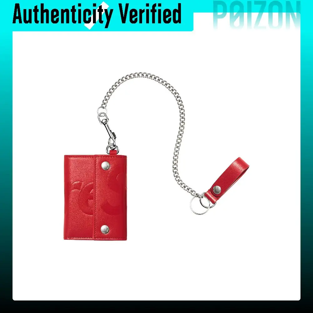 Supreme Calfskin Wallet Unisex Red SUP-SS25-ED