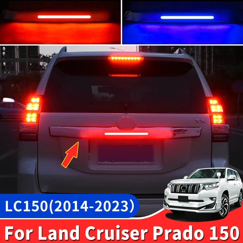 For Toyota Land Cruiser Prado 150 Lc150 2014-2023 Exterior Upgrade Decoration Accessories Rear Door Led Light Brake Warning Lamp