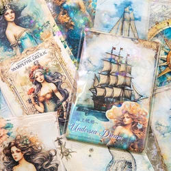 30Pcs/Pack Undersea Dreamland Series Vintage Paper Material Perfect for Collage Journaling Scrapbooking Diy Supplies