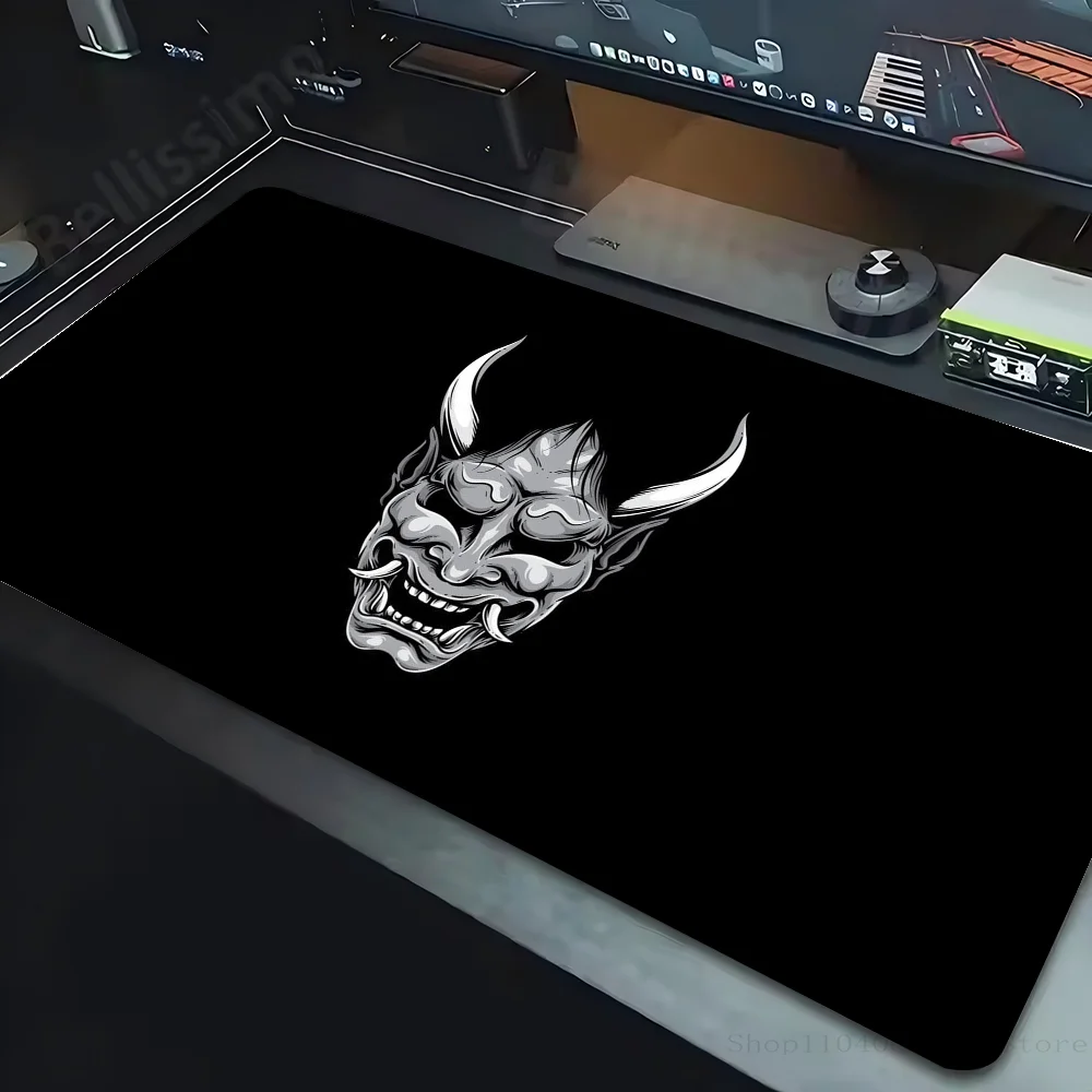 Japanese Oni Hannya S-Samurai Demon Mask Mousepad Non-slip Suitable For Office Computers Laptops E-sports Game Desk Mats