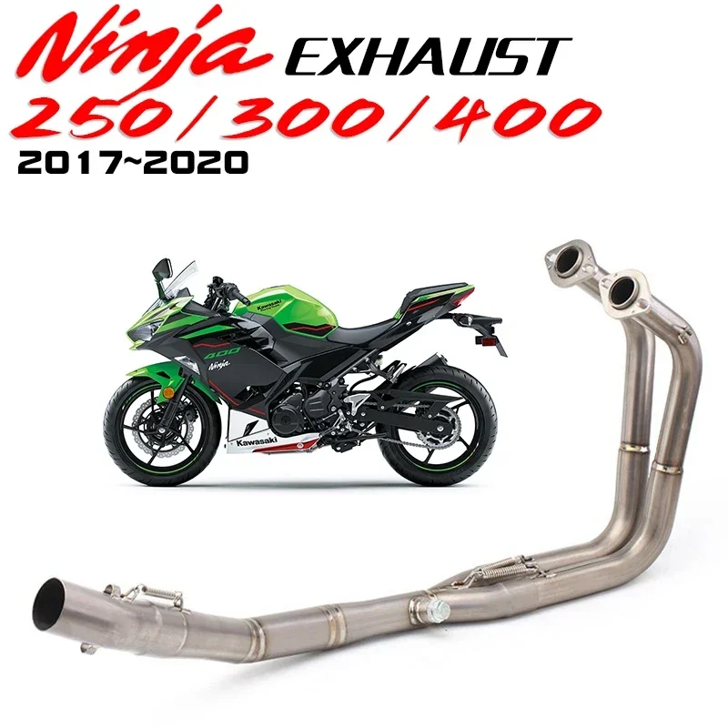 Exhuast Ninja 250 300 400 For Kawasaki Z400 Z250 Z300 Z400 17-20 Motorcycle Exhaust Pipe Header Slip On Pipe