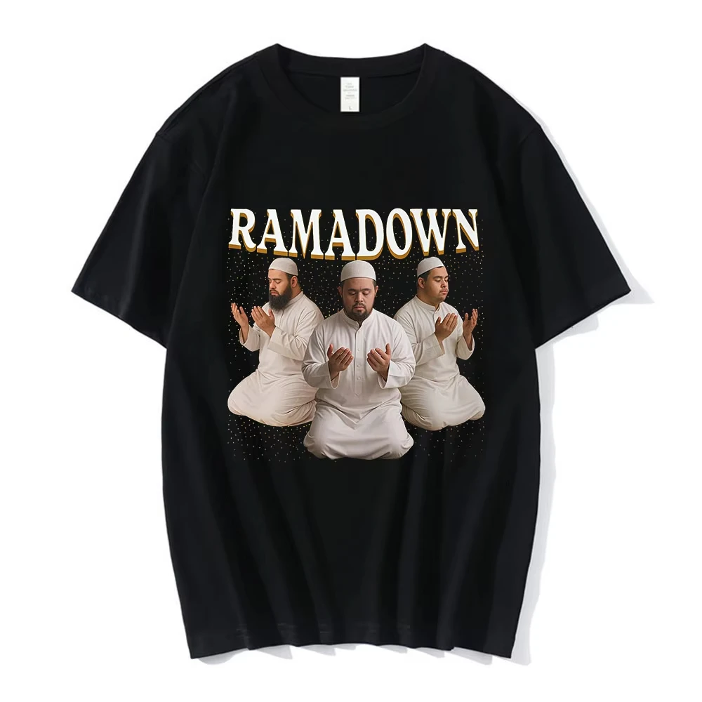 RAMADOWN MEME Lustige T-Shirts Herren Damenmode Humor Kurzarm T-Shirts Harajuku Baumwolle Lässiges Oversize-T-Shirt