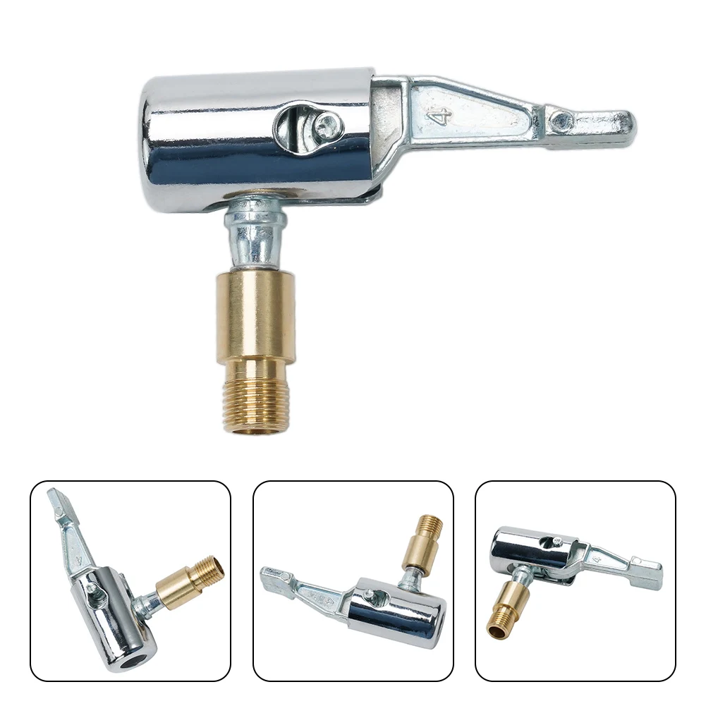 Portable Car Tire Nozzle Clamp Inflatable Pump Connector Brass Clip-on Tyre Wheel Valve Adapter For Inflatable Pump