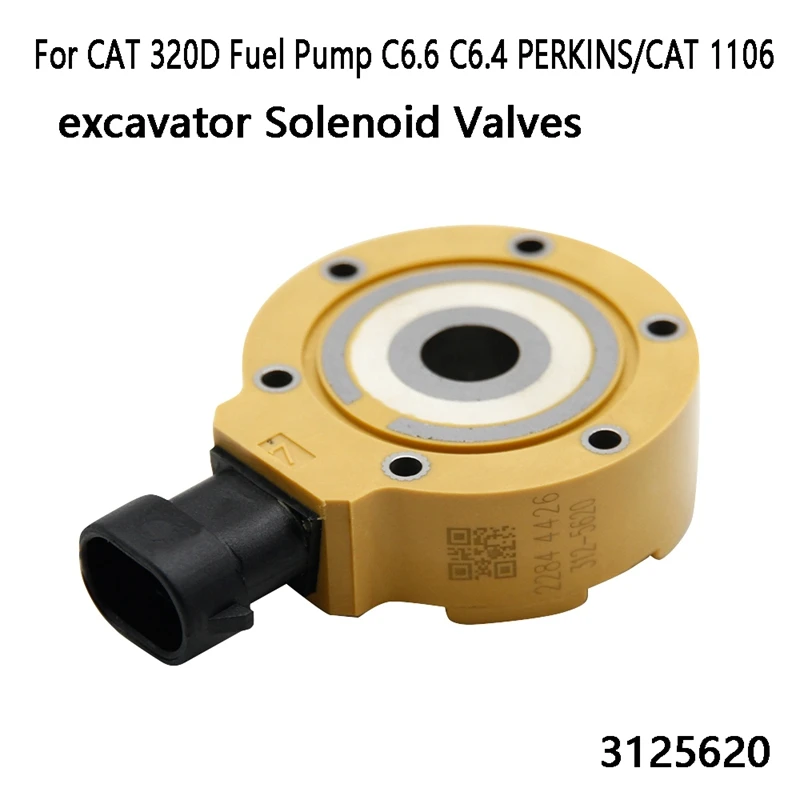 

Common Rail Fuel Pump Solenoid Valve Excavator Solenoid Valves 3125620 For CAT 320D Fuel Pump C6.6 C6.4 PERKINS/CAT 1106