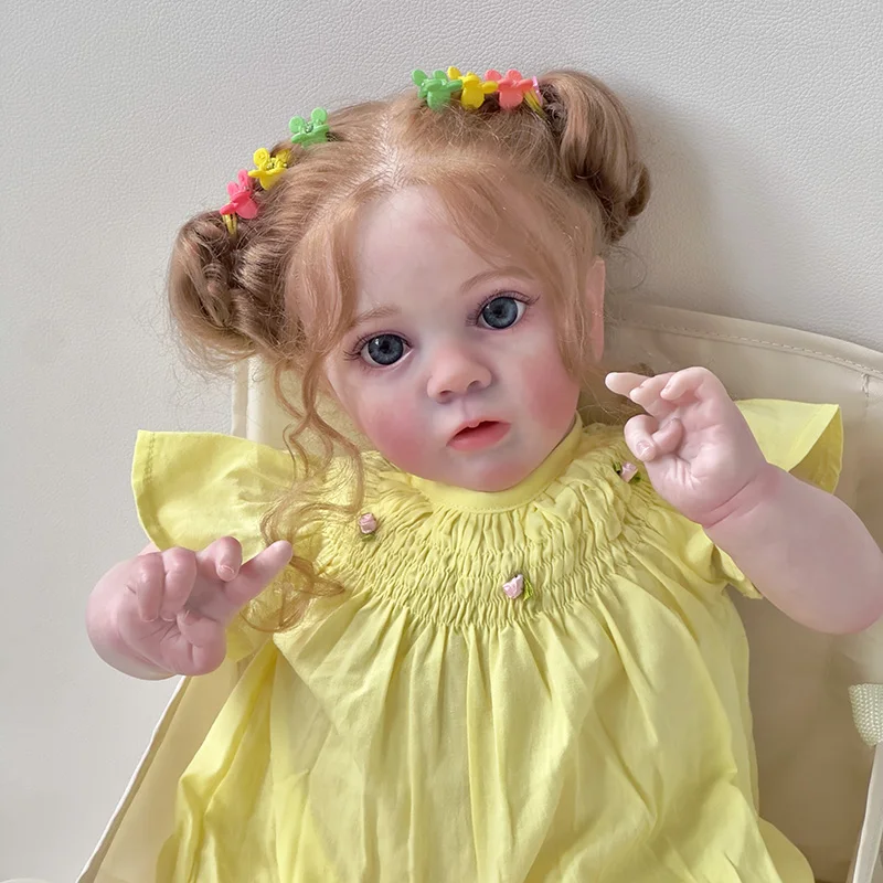 60CM Reborn Toddler Girl Doll Missy Real Picture 3D Skin Multiple Layers Painting Visible Veins High Quality Doll