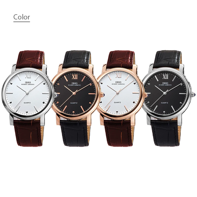 Moda orologio da polso dorato da uomo Ultra marrone Bussiness orologio da polso in pelle ragazzo impermeabile di lusso originale nero orologi regali maschili