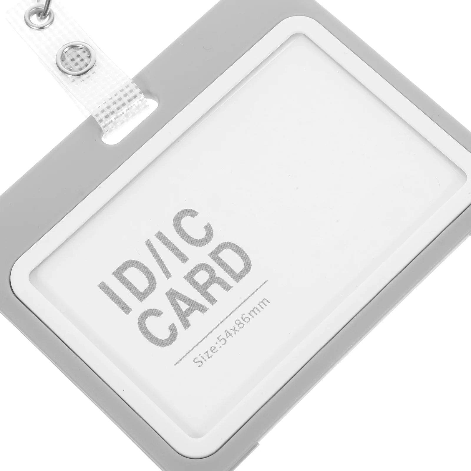 

Id Badge Holder Sleeve Clear Card Sleeve For Id Credit Bus Office Library Cards Protective Cover Nurses Teachers Employees