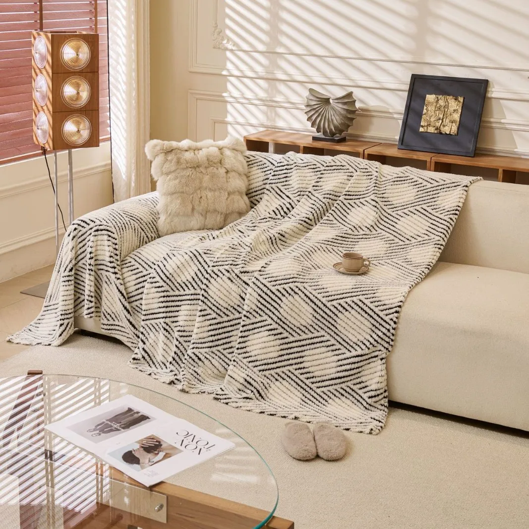 Sofa Cover Seat Furniture Cover for Living Room Home Sofa Protector Sofa Towel Wrinkle Resistant Thicken