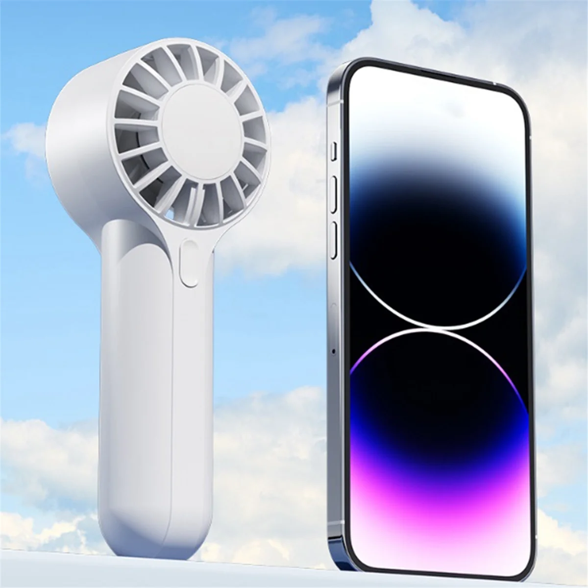 USB Rechargeable Mini Handheld Fan Portable Outdoor High Speed Large Airflow Handheld Small Fan image 5