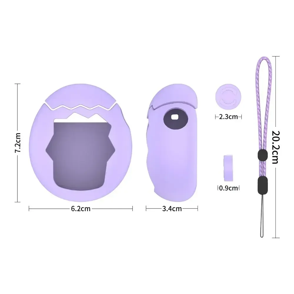 

For Tamagotchi Paradise Silicone Protective Case TPU Anti Fall Electronic Pet Equipment Protective Shell With Anti-lost Strap