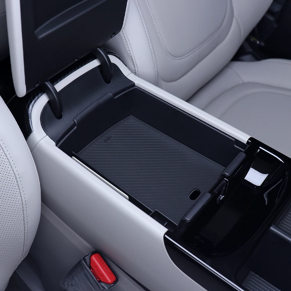 لشركة هيونداي توكسون 2025 2026 مسند الذراع تحت صندوق تخزين حامل مُنظِم صينية سيارة بطاقة مركزية عملة تستيفها الملحقات