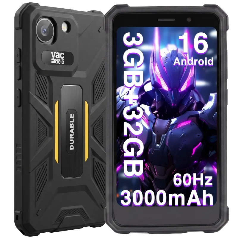 YACDELO ROCK V1 Mini Smartphone Kompaktowy Rozmiar Wyświetlacz 4,96' 3GB 32GB Wyjmowana Bateria 3000mAh Android 16 GO Lekki Telefon — zdjęcie produktu 7