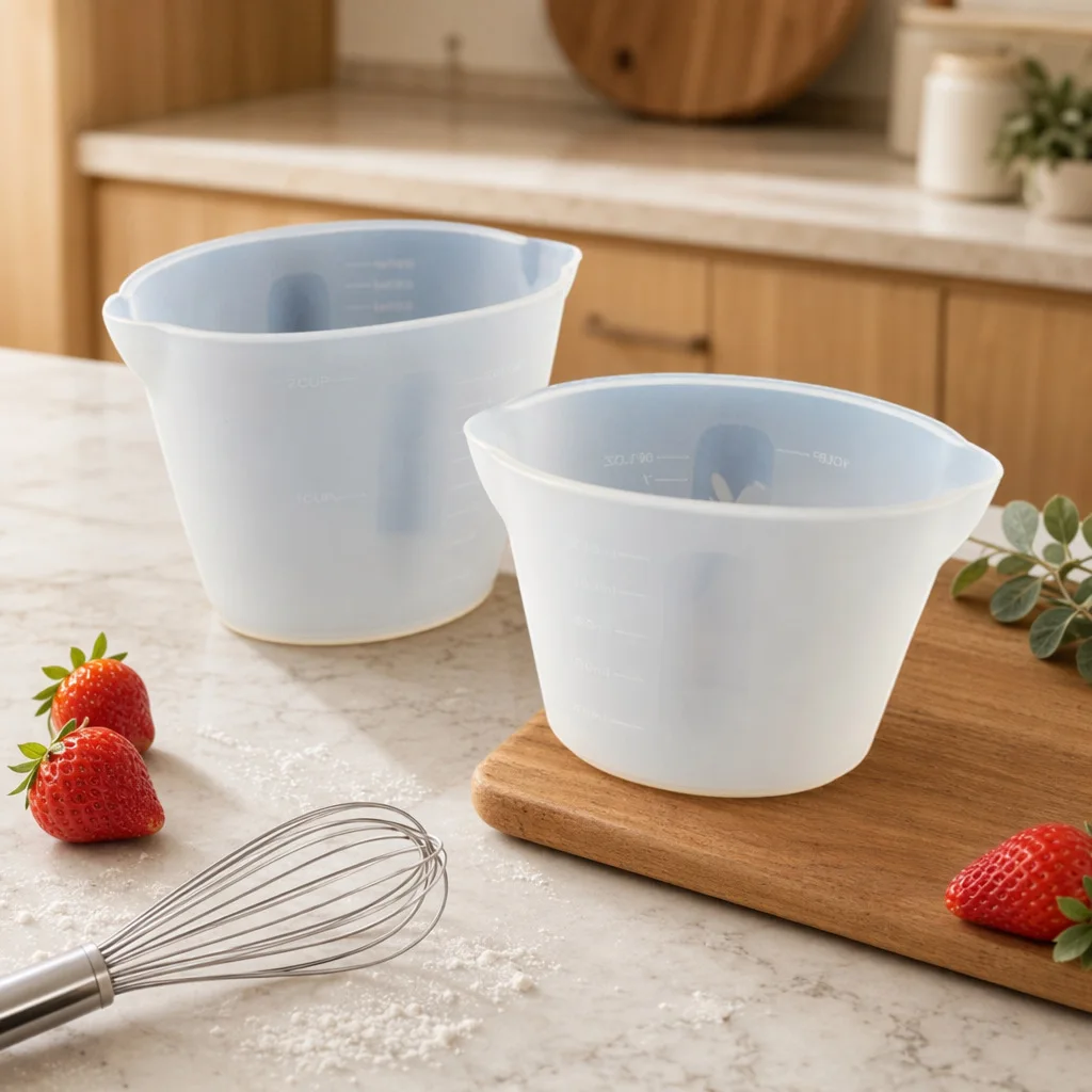 250ml And 500ml Cups Silicone Measuring Cups Chocolate Melting Cups Measuring Cups High Temperature Resistance 4
