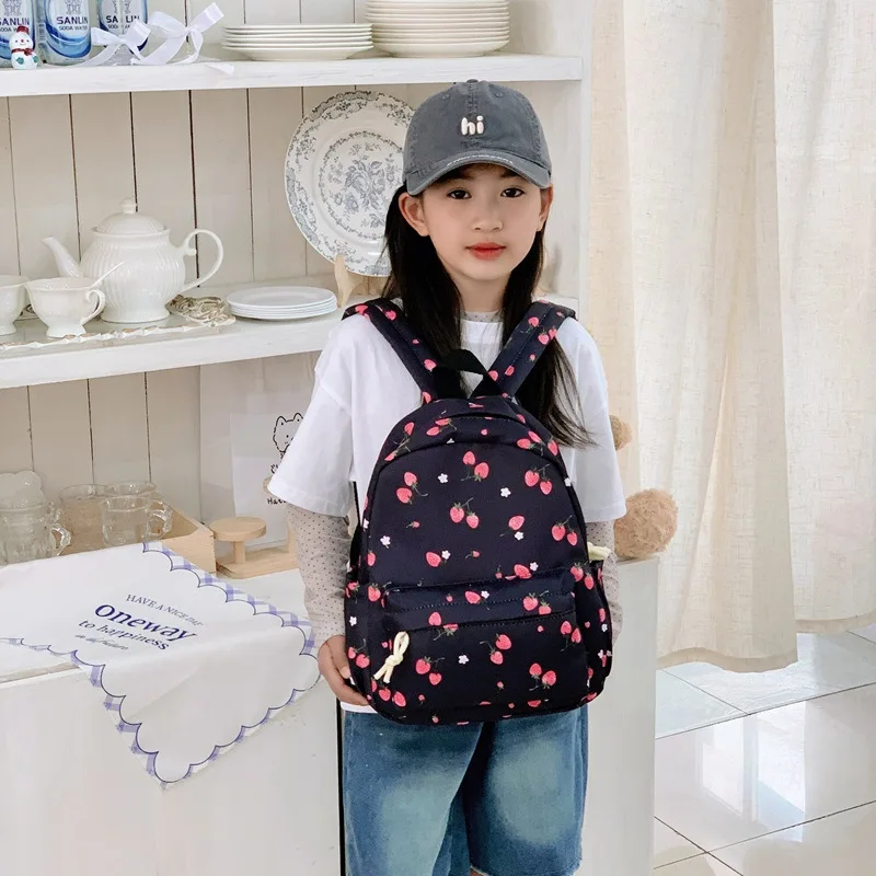 Cute Backpack Girls Fashion School Bag Large Capacity Student Schoolbag for Teenage Portable Travel Storage Bag for Kids Bookbag