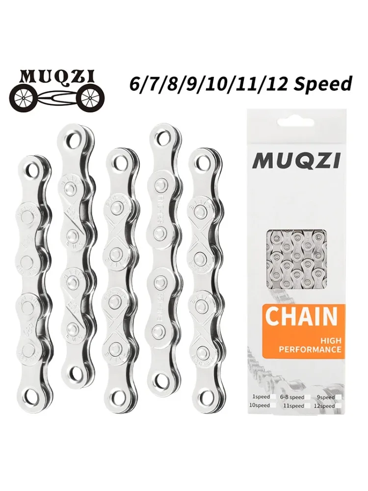 AliExpress MUQZI Bike Chain 8/9/10/11/12 Speed 116 126 Links Bicycle Chain 1/2 x 11/128 Inch 1/2 x 3/32 Inch