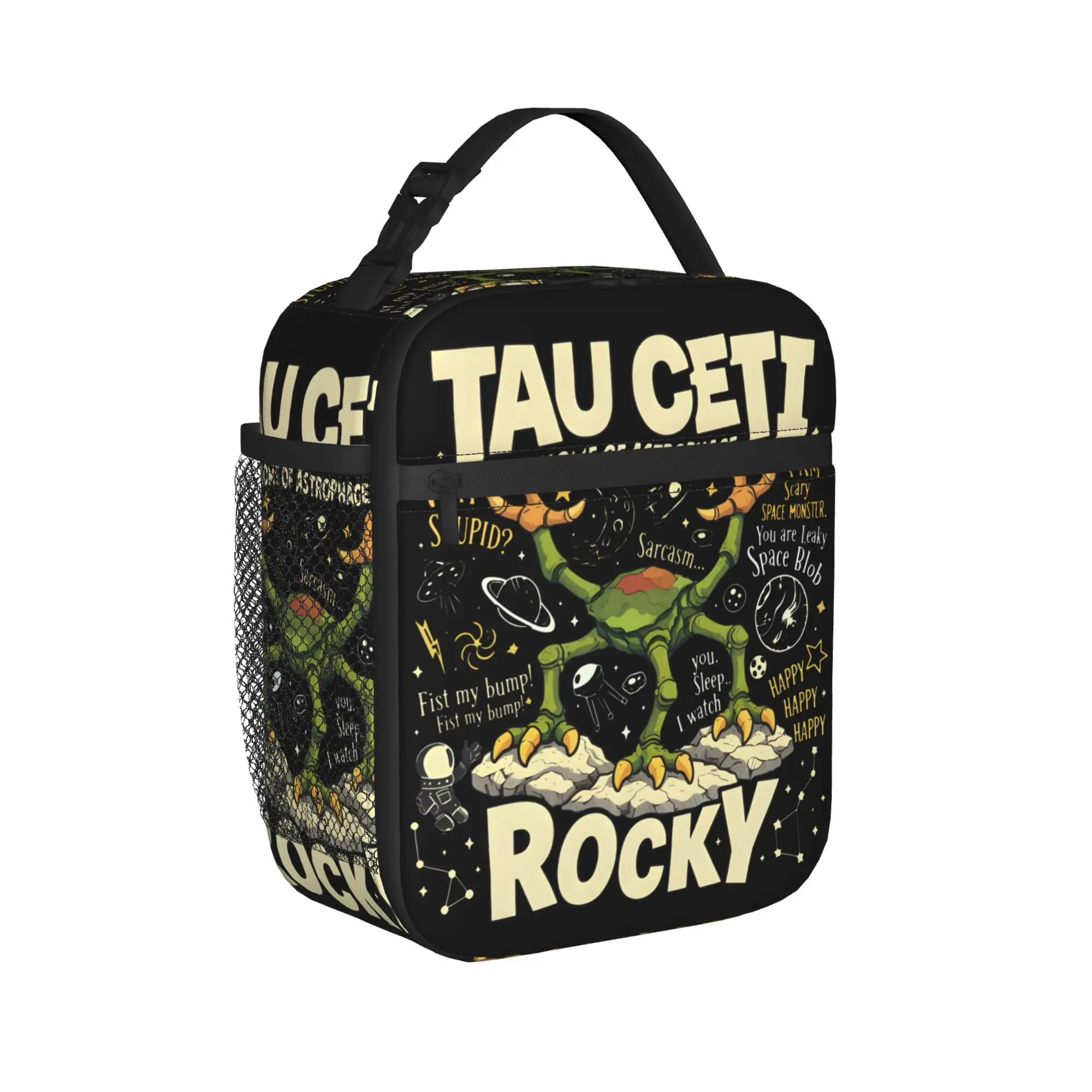 Rocky Project Hail Mary Space Monster Insulated Lunch Bag Large  Reusable Thermal Bag Tote Lunch Box Work  Travel Food Bag