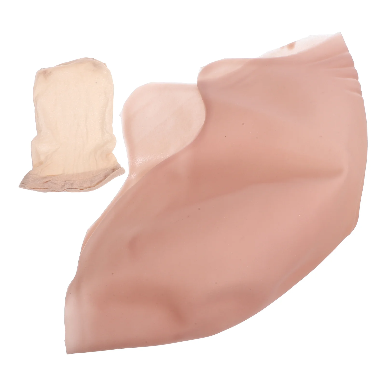 1 conjunto realista silicone careca boné cosplay adultos crianças traje acessório elástico confortável palco filme festa