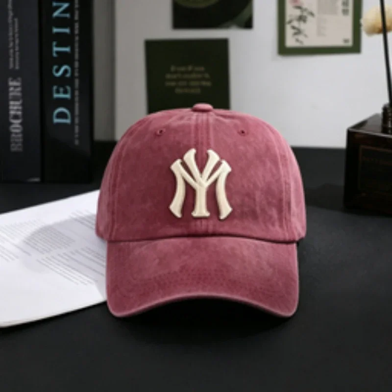 Men Washed Cotton Baseball Cap Men Women Lightweight Adjustable Dad Hat Casual Street Travel Sports Sun Cap