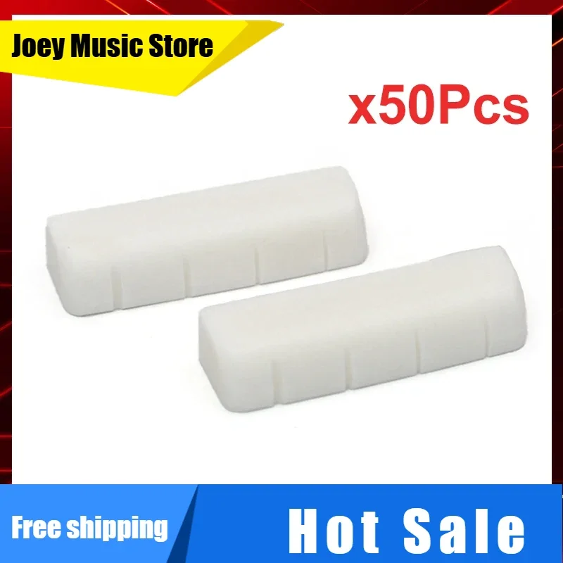 

50 шт. настоящая костяная гайка для мандолины 30x6x9 мм R400, расстояние 7 мм, детали гайки мандолины для мандолины