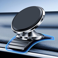 Strong Magnetic Suction Soft Base Car Mobile Phone Holder 360 ° Rotation Dashboard Arc Plane Universal