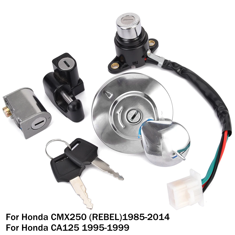 CMX 250 CA125 Ignition Switch Gas Cap Cover Key Lock Set For Honda CMX250 REBEL250 1985-2014 CA 125 1995-1999