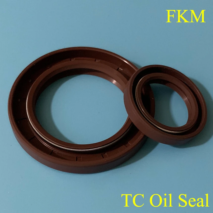 

35*60*8/10/12 35x60x8/10/12 Brown Fluoro FKM Fluorine Rubber Spring Double Lip TC Ring Gasket Radial Shaft Skeleton Oil Seal